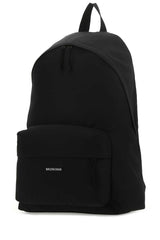 Explorer Nylon Backpack in Black