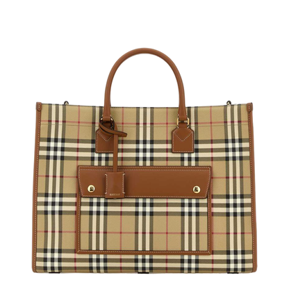 Printed Canvas Medium Freya Shopping Bag