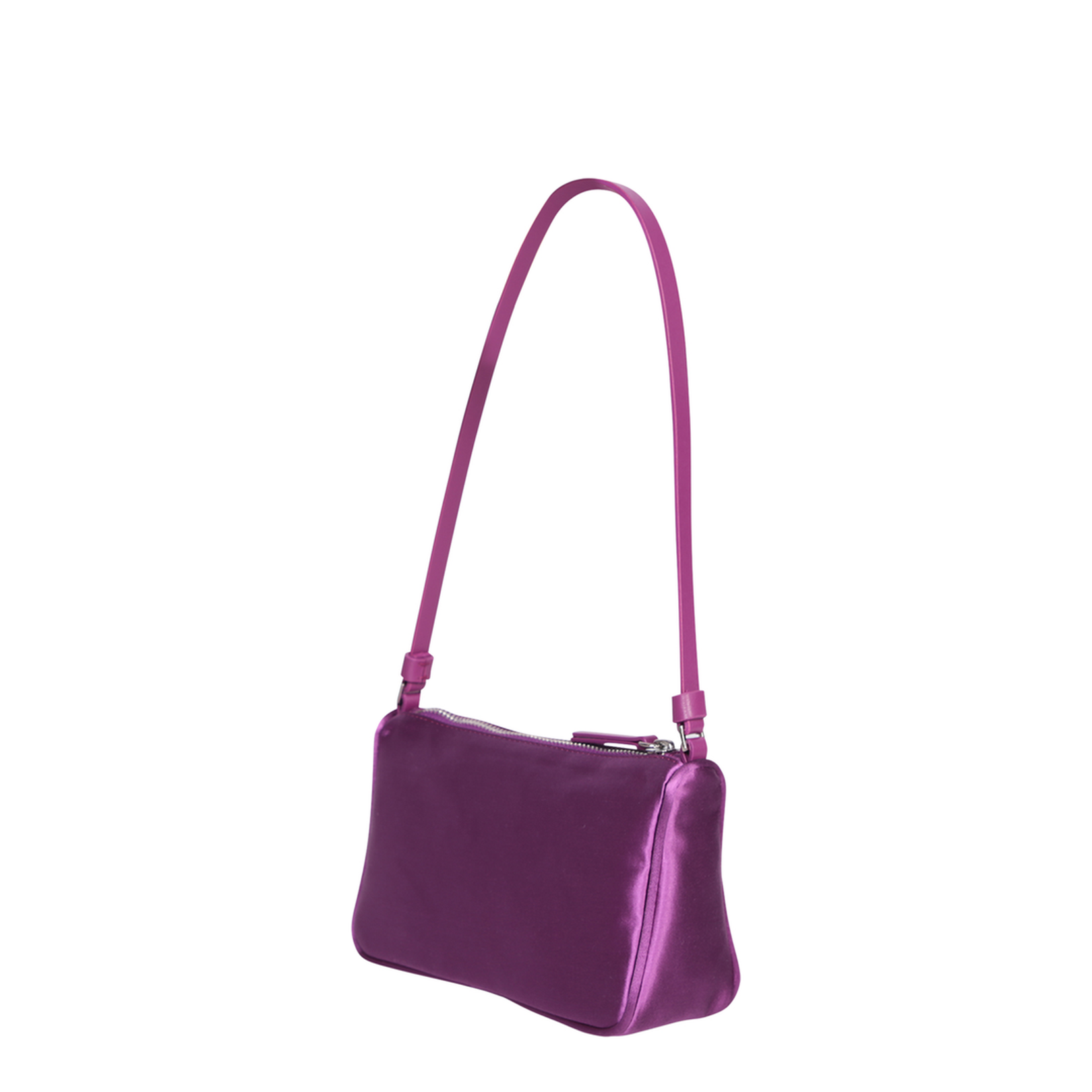 The glossy finish adorns this bag by