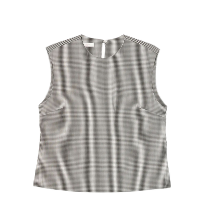 MAYFEYR - INCOTEX - Edith Gingham Pattern Sleeveless Top - 5S1023L6606990