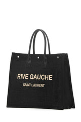 Rive Gauche Raffia Tote Bag, Silver Hardware