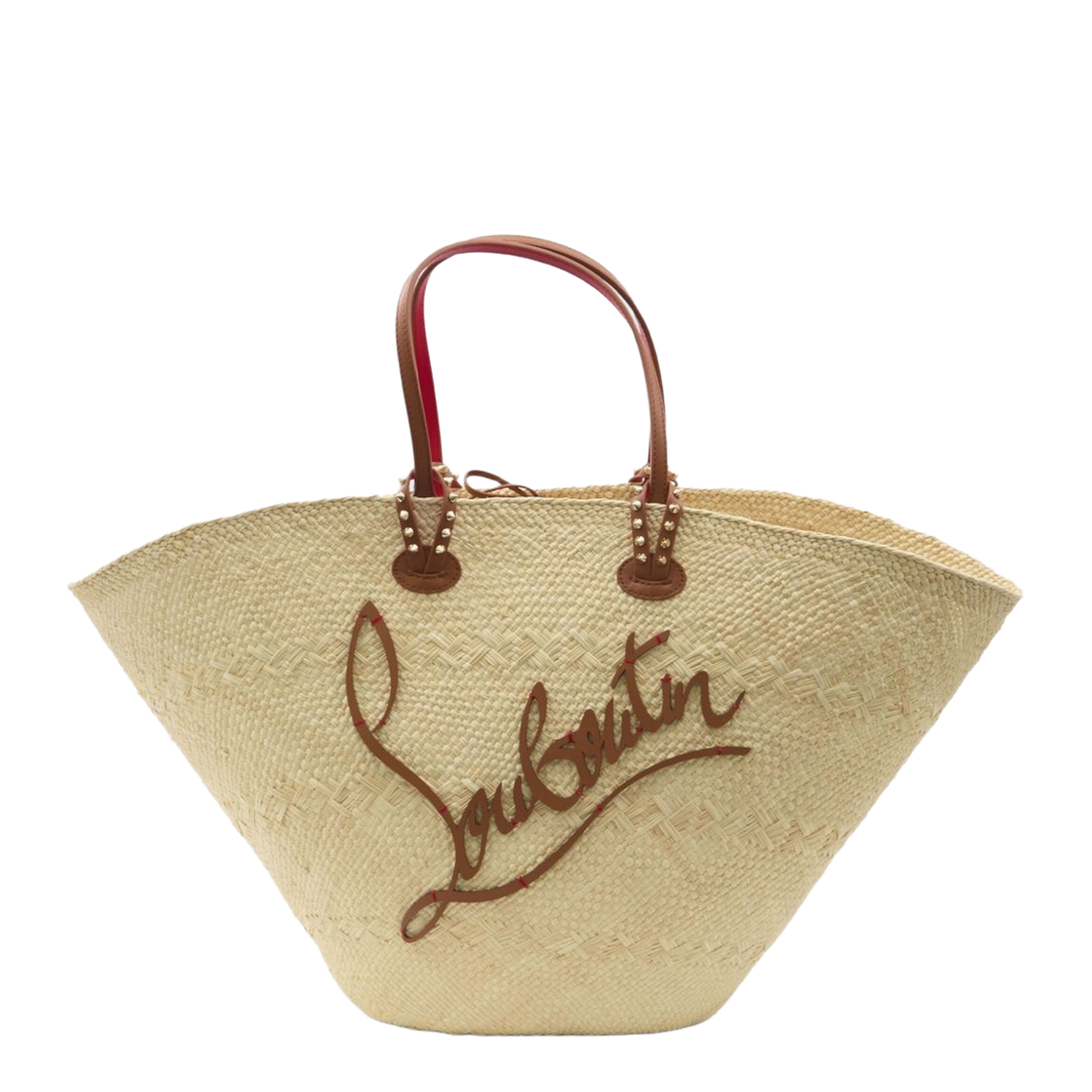Cabata Large Tote Bag Raffia and Calf Leather Natural