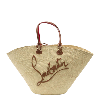 Cabata Large Tote Bag Raffia and Calf Leather Natural