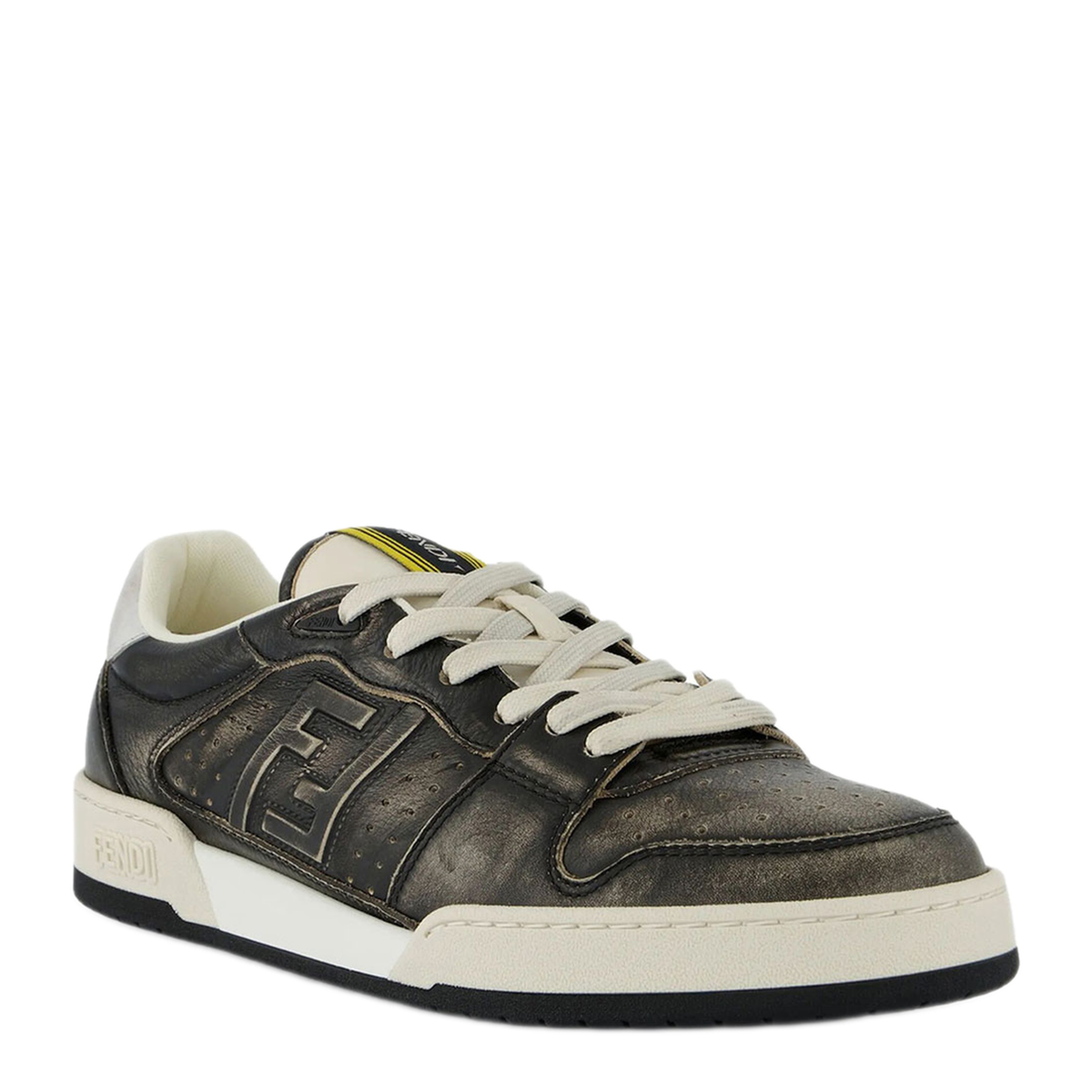Black Leather Match Sneakers