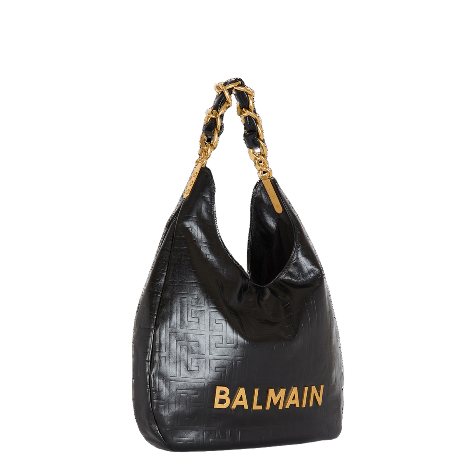1945 Soft Hobo Crinkled Leather Tote Bag with Monogram