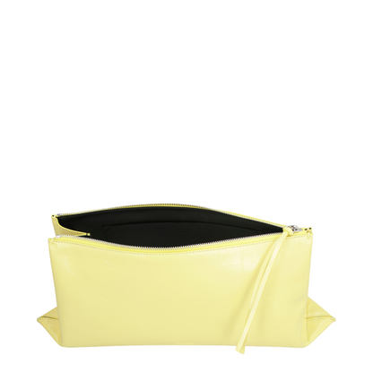 Impero Midi Leather Clutch Bag