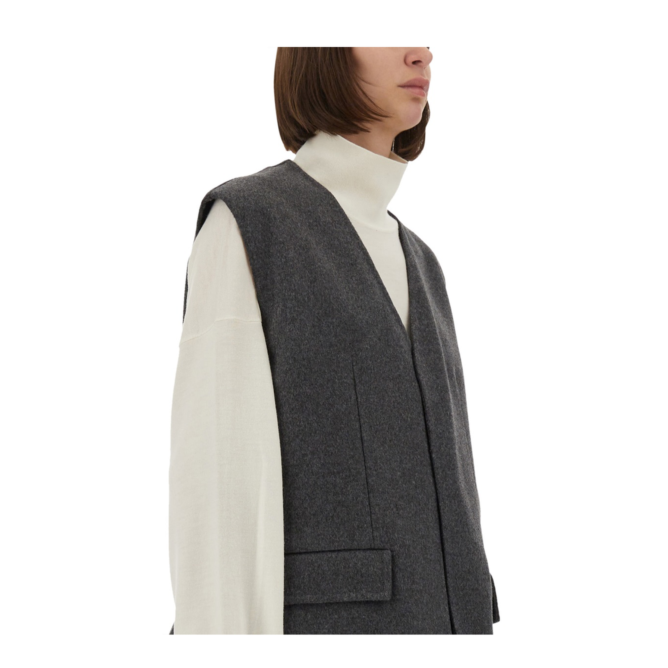 Double Face Wool Vest
