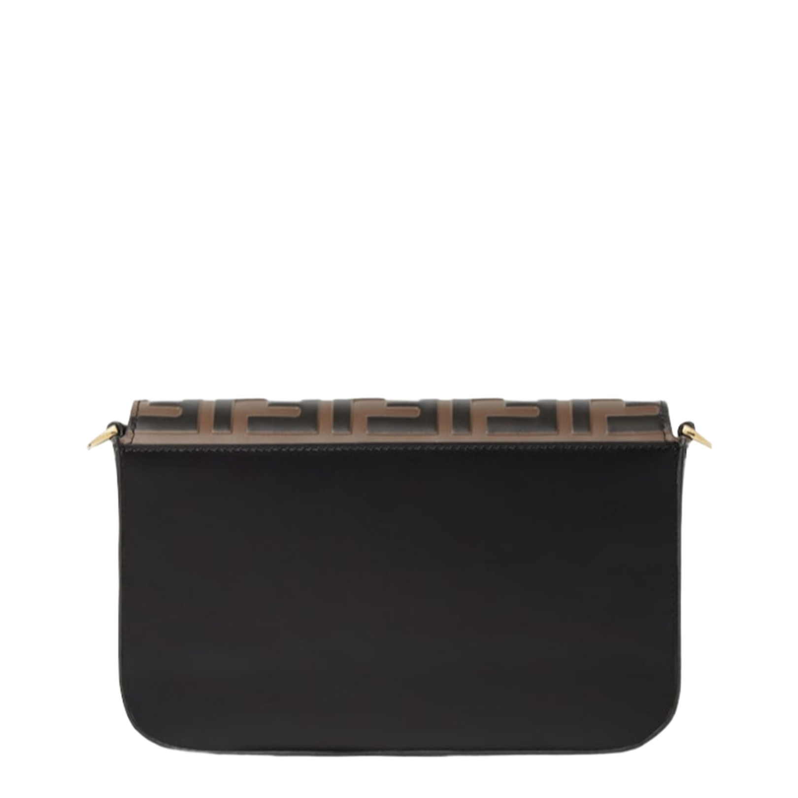 FF Diamonds Wallet On Chain Leather Brown