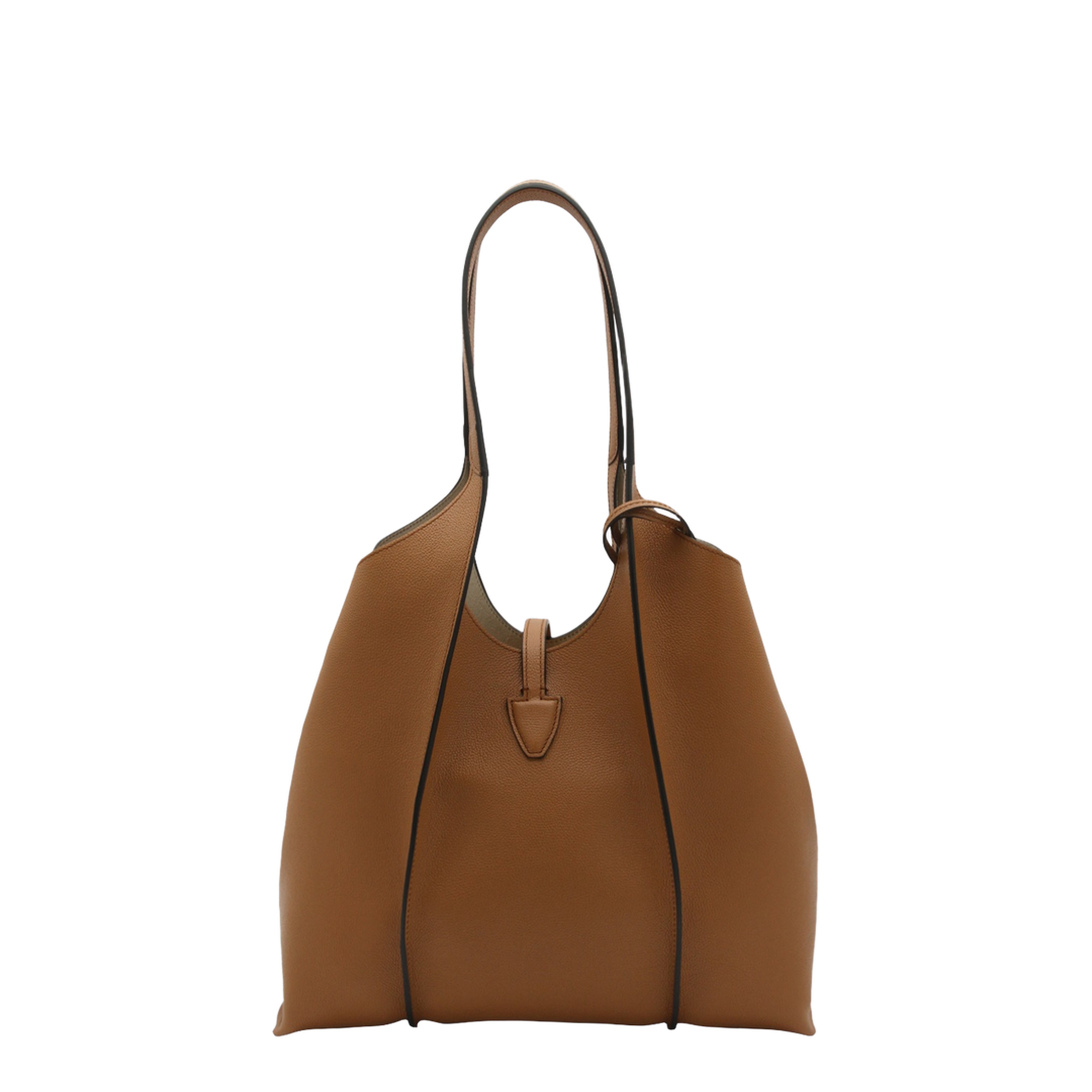 T Timeless Small Hammered Leather Tote Bag - Kenia