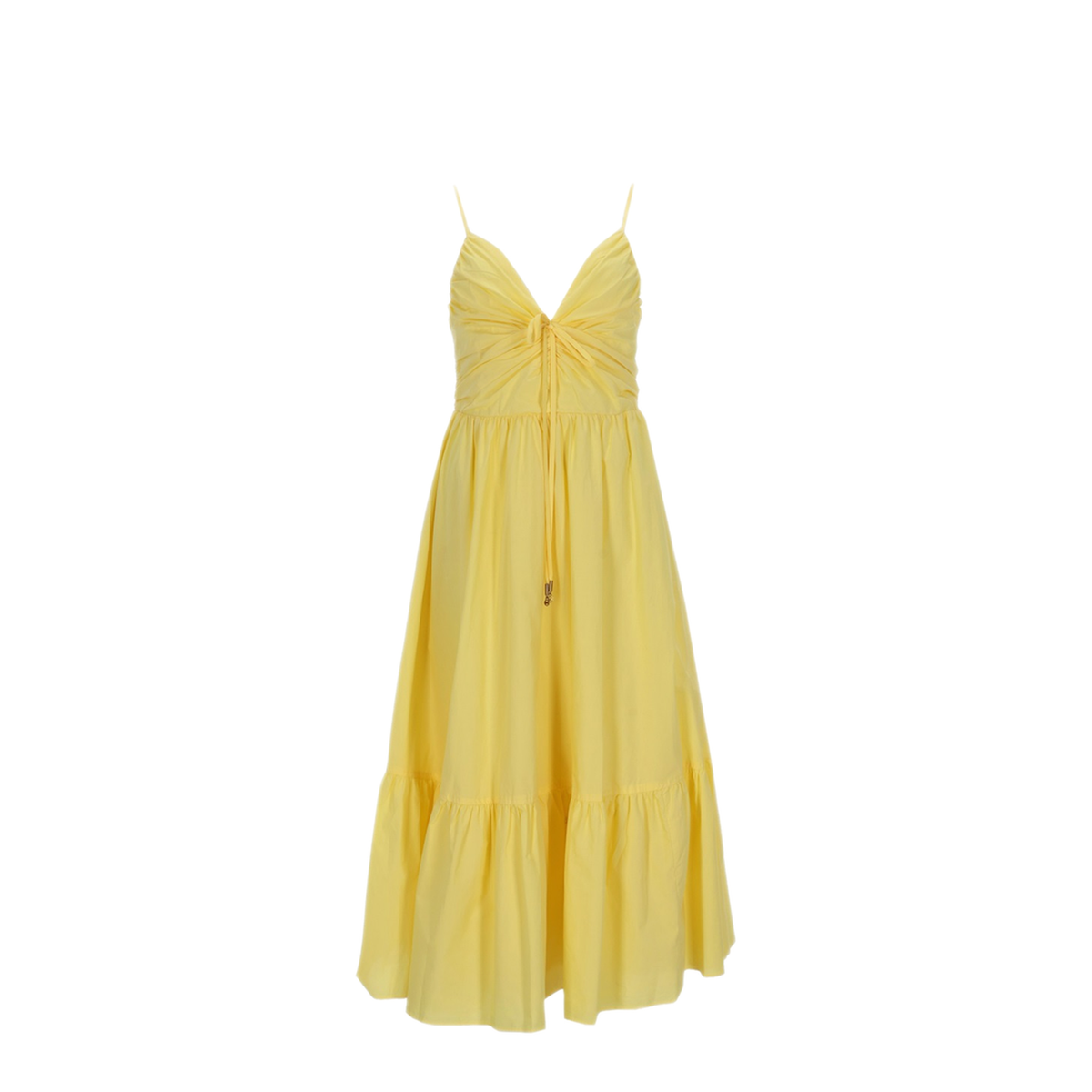 MAYFEYR - MICHAEL BY MICHAEL KORS - V Neck Midi Dress - MS683DHKLZ744LEMON