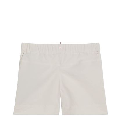 Beige Technical Froissé Shorts