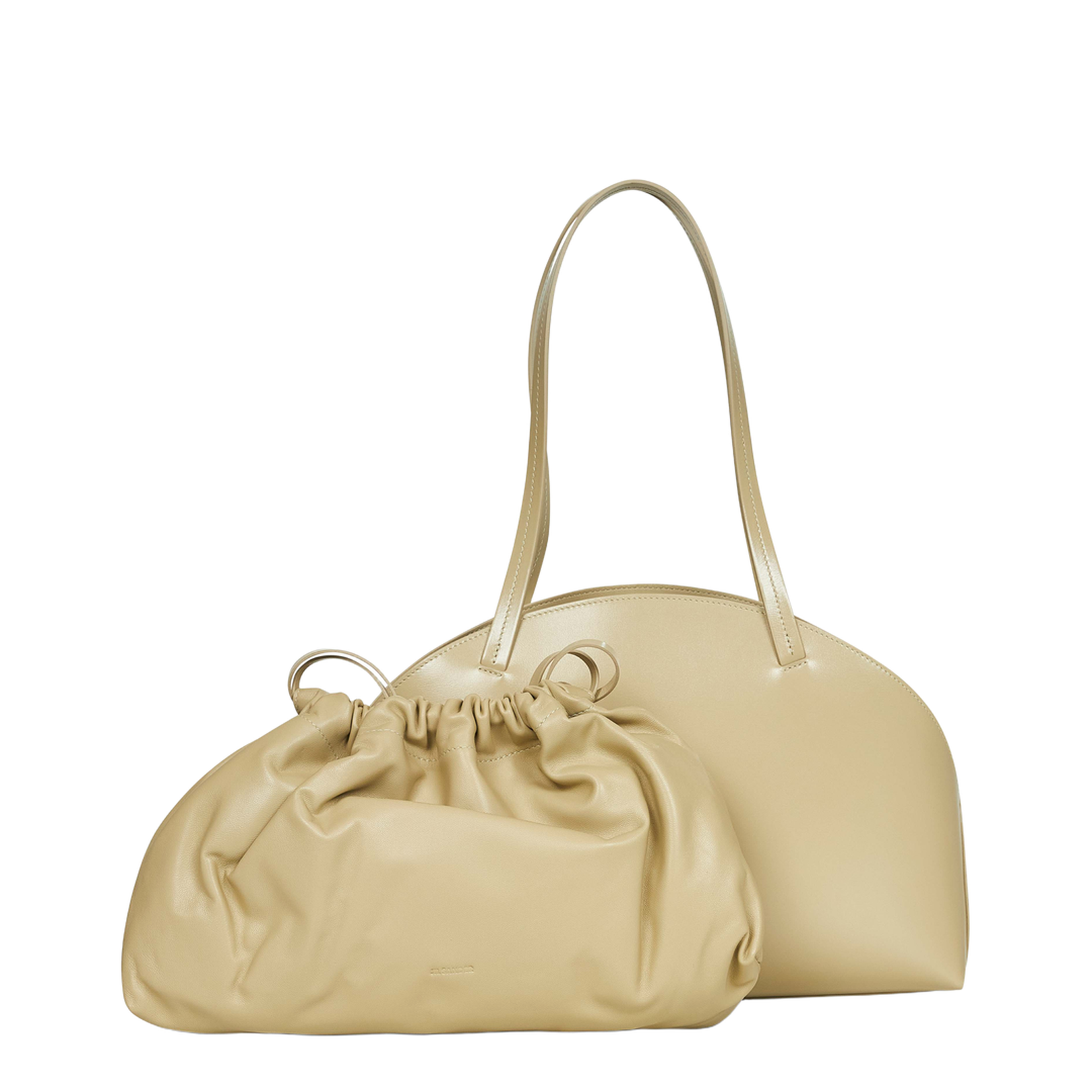 Almond Curve Shoulder Medium Shoulder Bag
