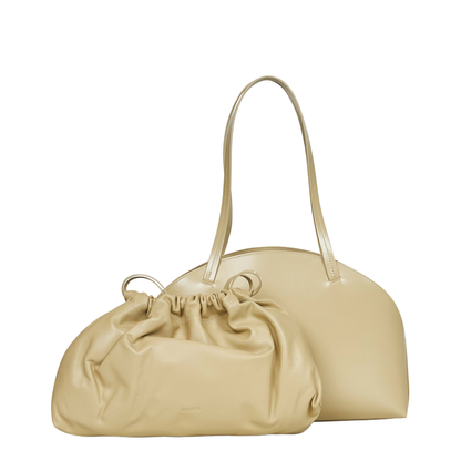 Almond Curve Shoulder Medium Shoulder Bag