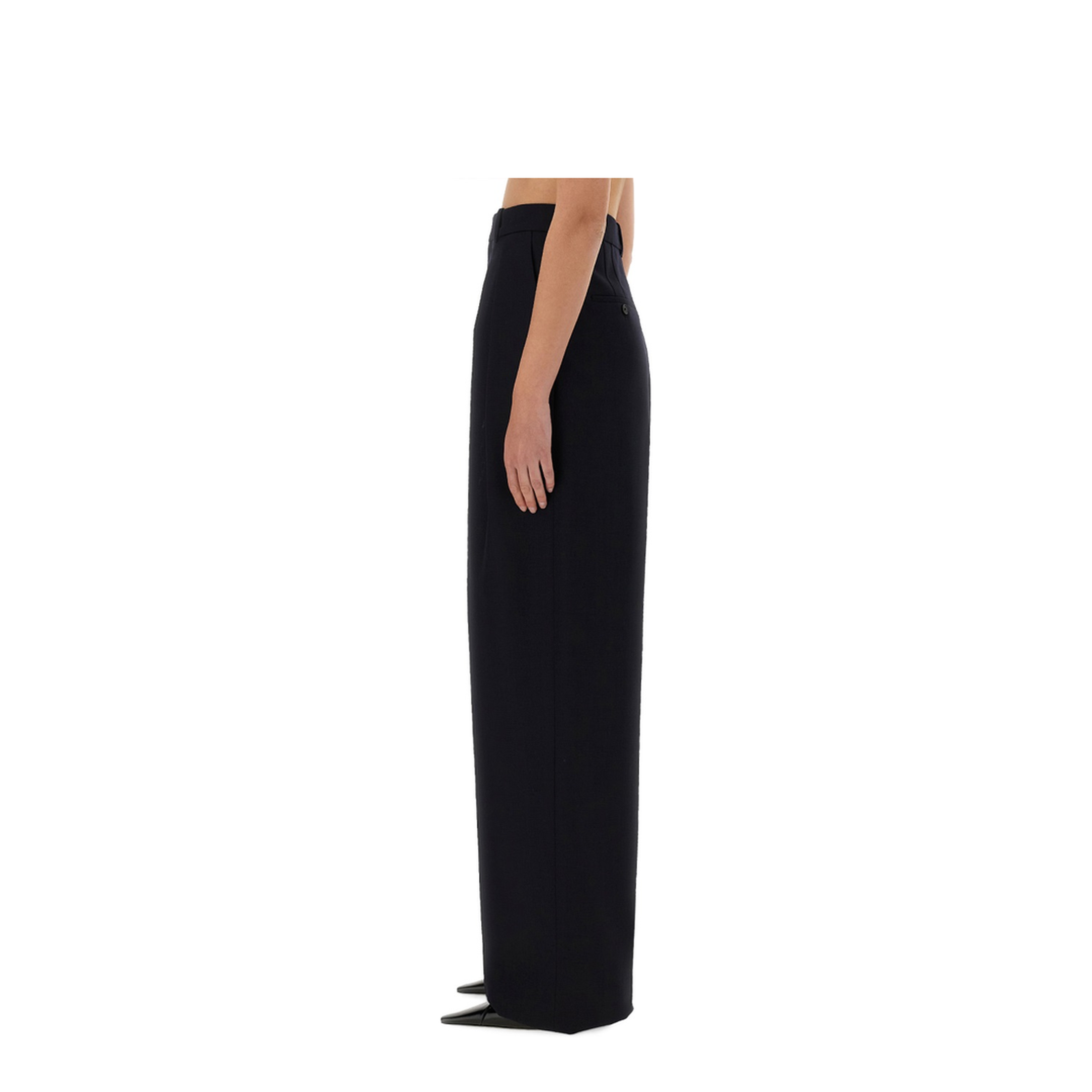MAYFEYR - Saint Laurent - Wide-Leg Pants In Grain De Poudre - 824389Y5K324140