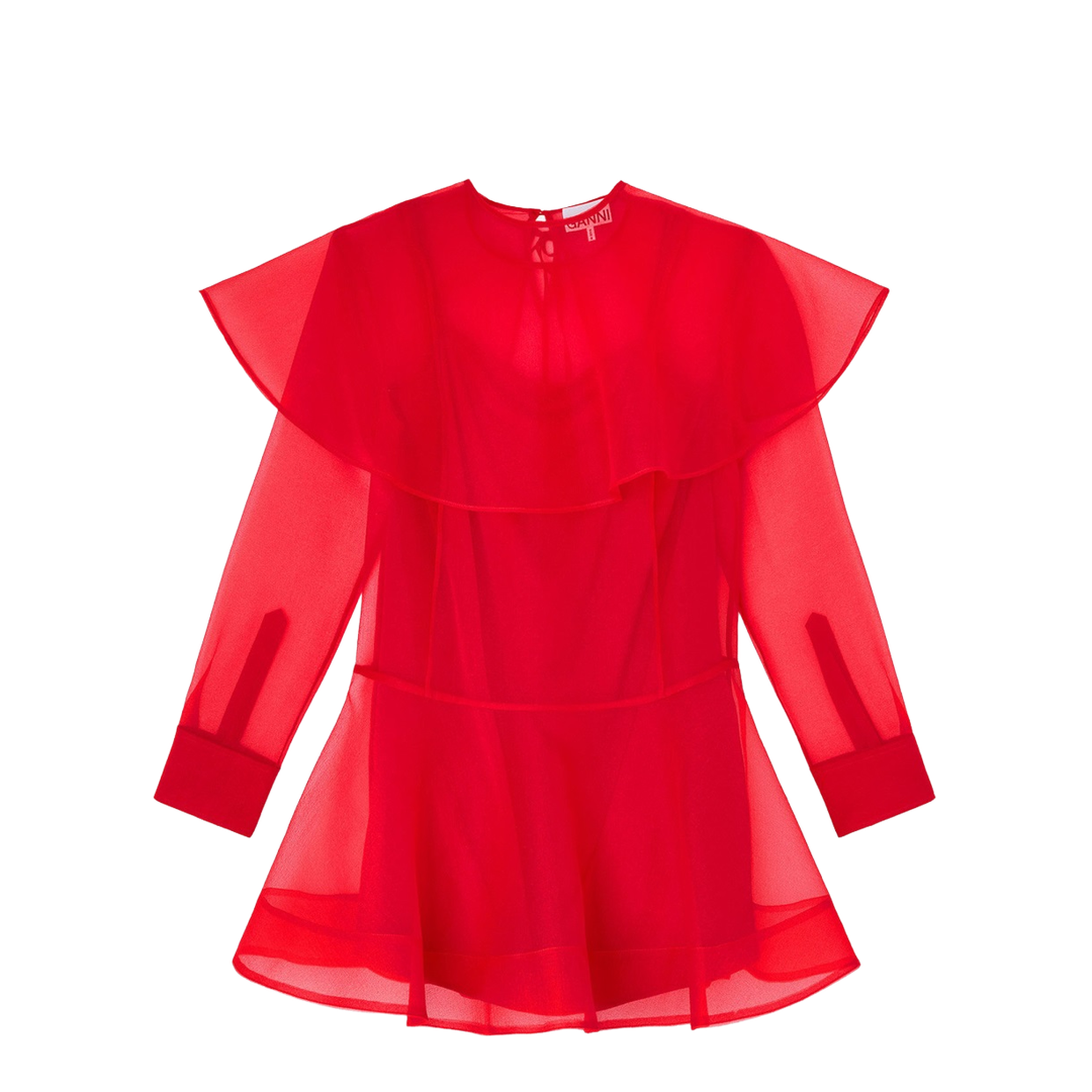 Ganni Organza Mini Dress – MAYFEYR
