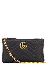 GG Marmont Wallet On Chain, Gold Hardware