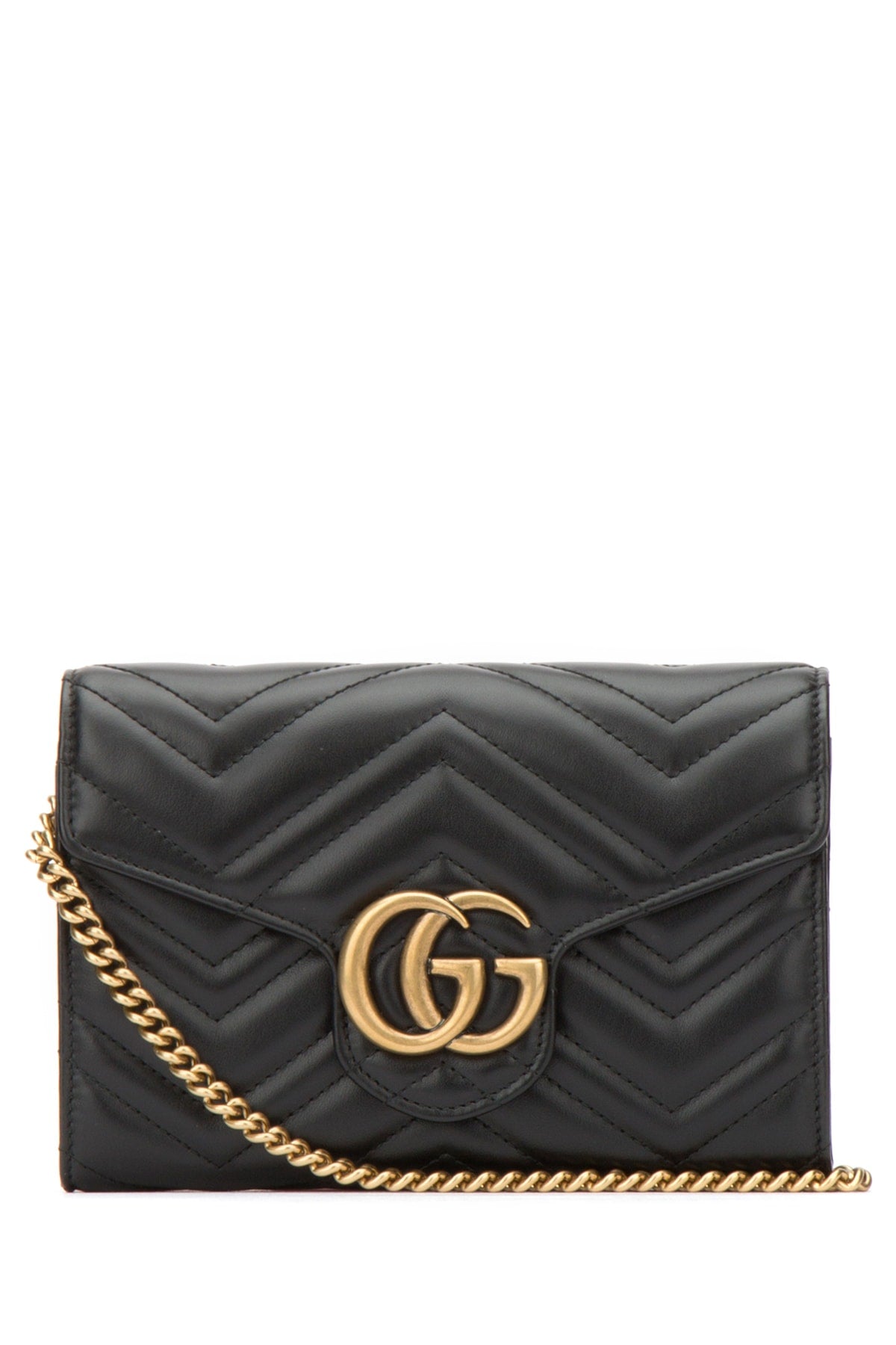 GG Marmont Matelassé Shoulder Bag, Gold Hardware