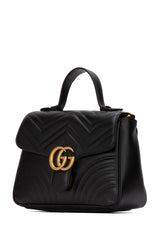 GG Marmont Small Top Handle Bag, Gold Hardware