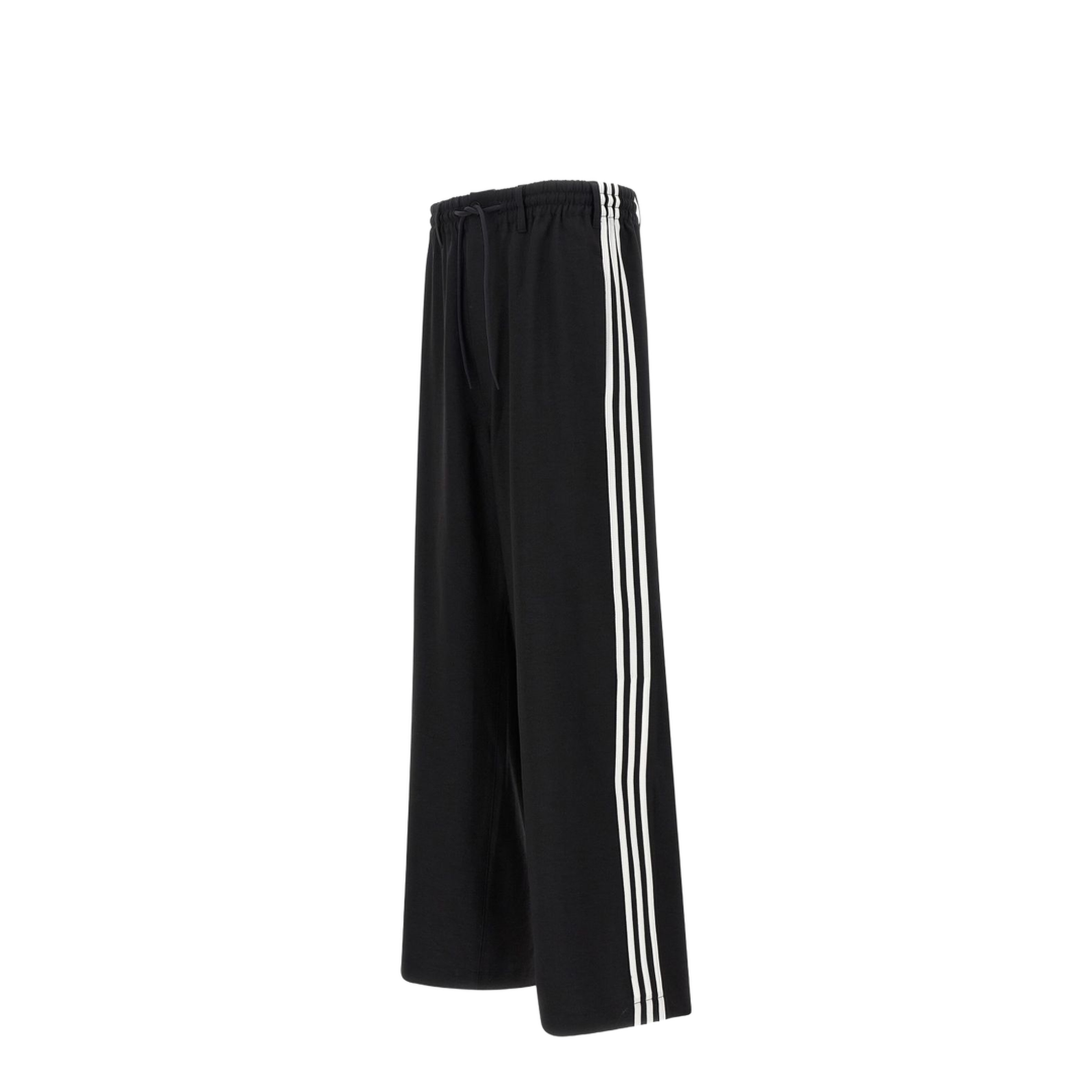 Black Drawstring Fastening Wide Leg Trousers