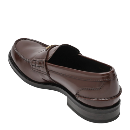 Logo Loafers - Brown