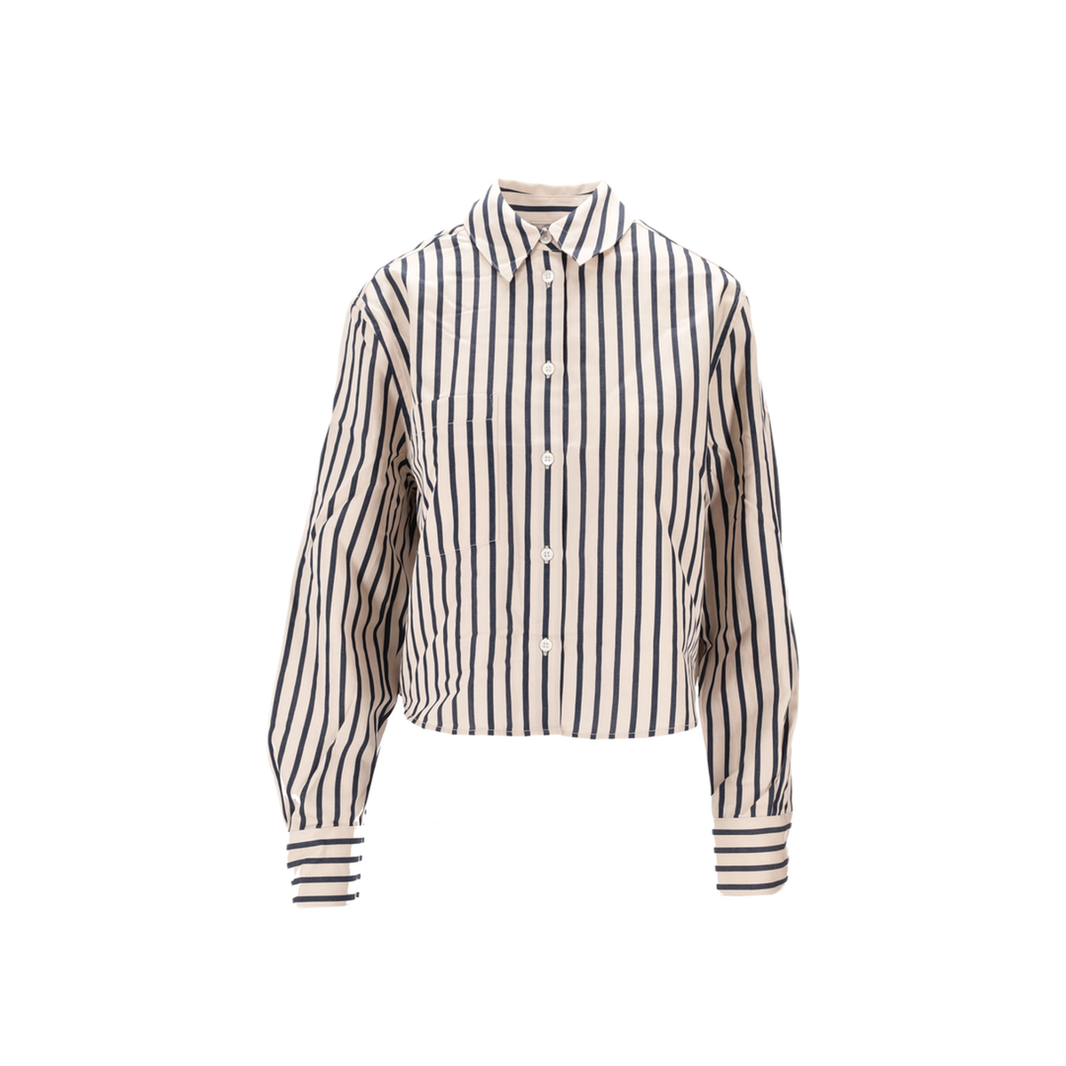 MAYFEYR - Anine Bing - Essie Cropped Shirt Maritime Stripe - A0712065STR13