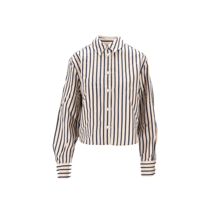 MAYFEYR - Anine Bing - Essie Cropped Shirt Maritime Stripe - A0712065STR13