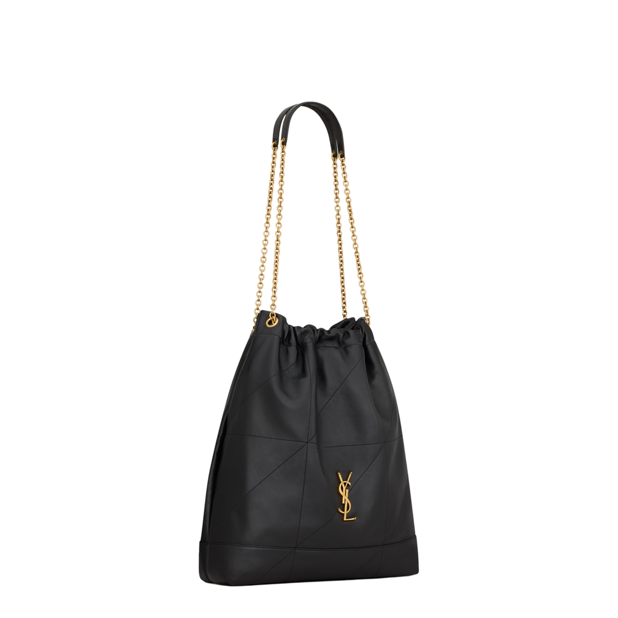 Jamie Large Nappa Bucket Bags - Black