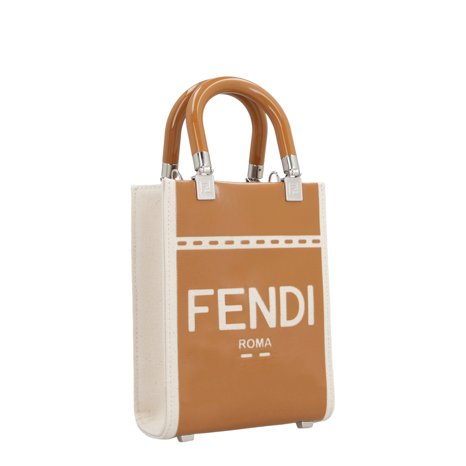Sunshine Small Canvas Top Handle Bags - Tan