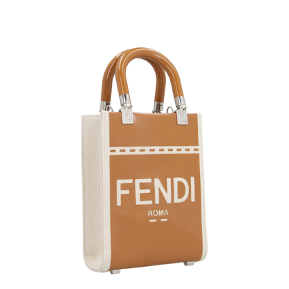 Sunshine Small Canvas Top Handle Bags - Tan