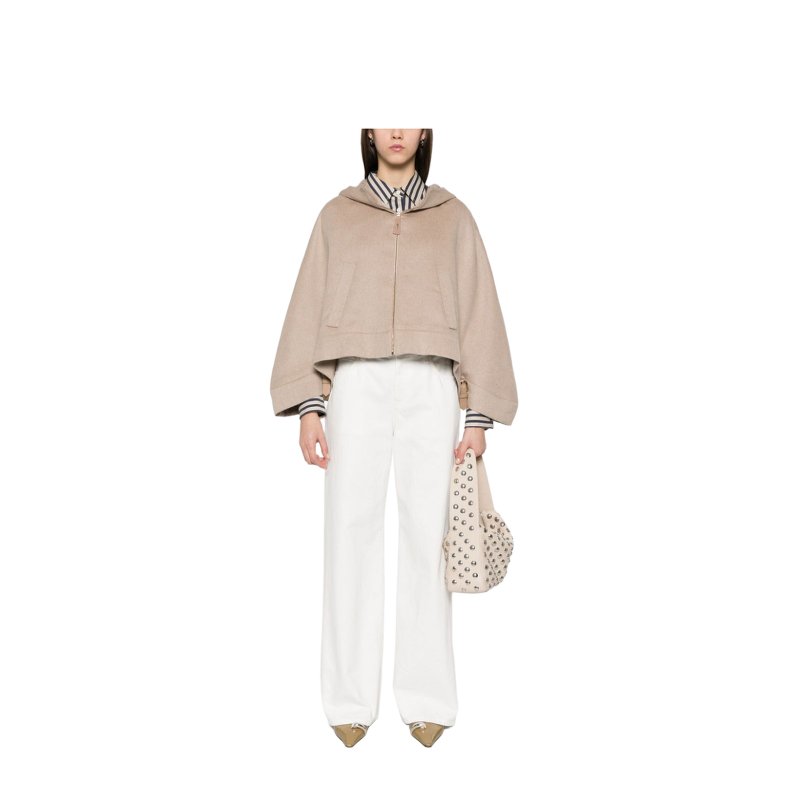 Wool Hooded Cape