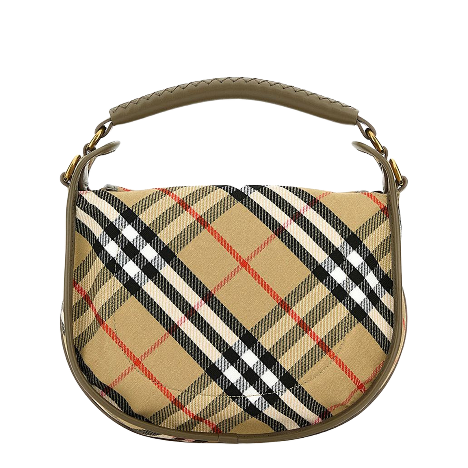Beige B Clip Small Messenger Bag