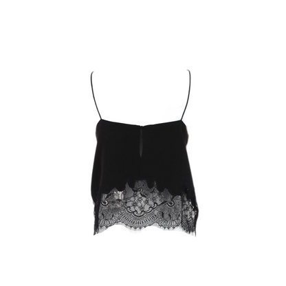 MAYFEYR - Self Portrait - Top Con Pizzo E Cristalli - AW25050TCHCHAMPAGNE