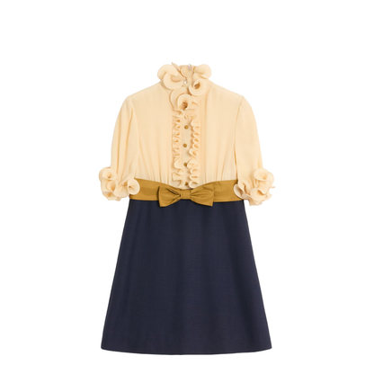 Crepe de Chine Short Dress