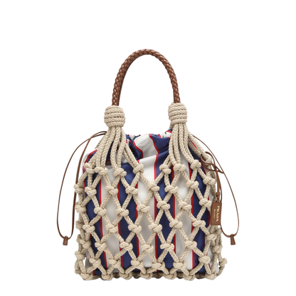 Woven Leather Handbag