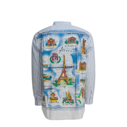 MAYFEYR - Comme Des Garcons - Striped Shirt With Print - FPB015W251STRIPEMIX