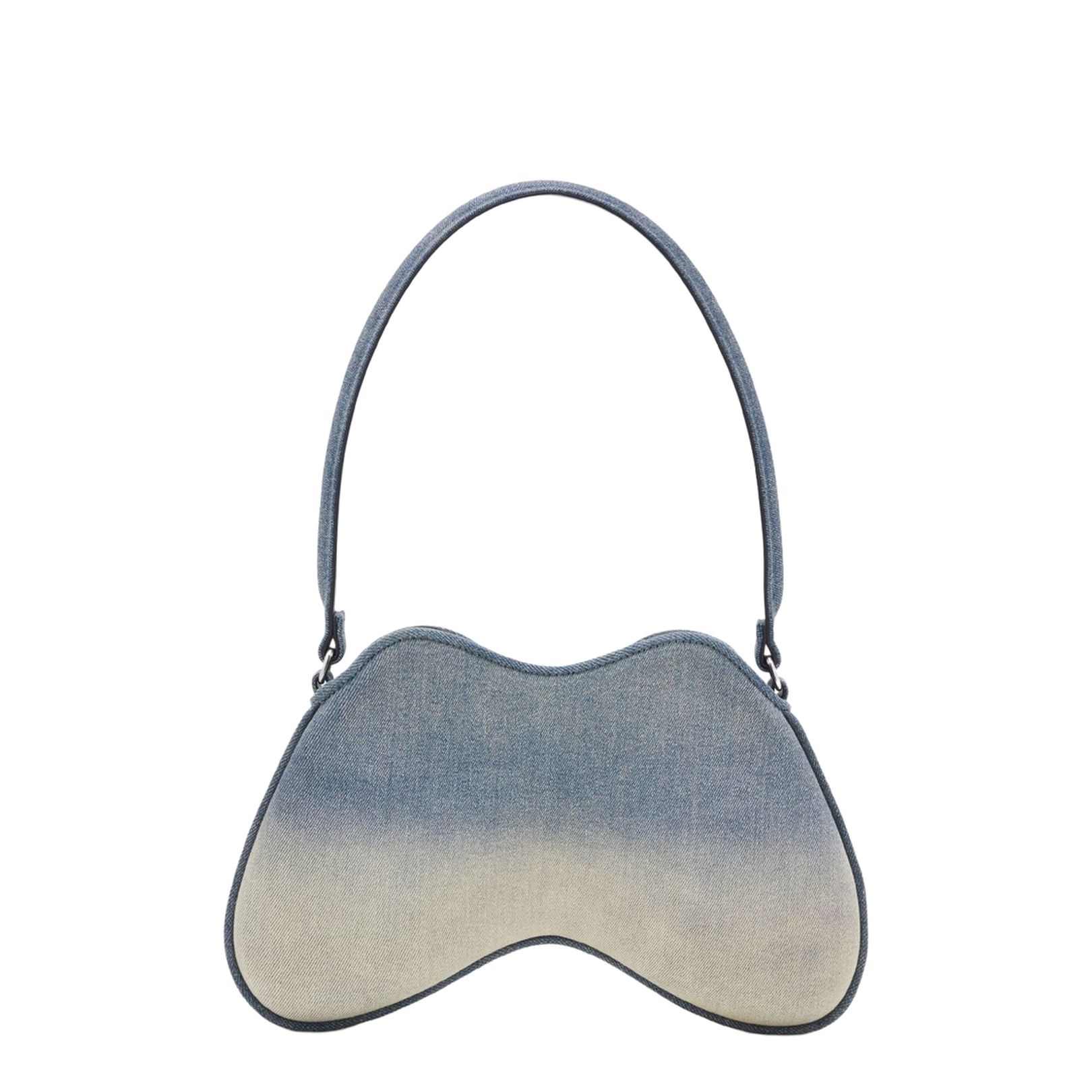 Double-D-Shoulder Bag in Solarised Denim
