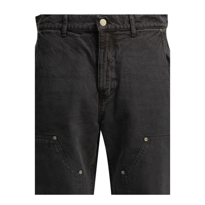 MAYFEYR - MFPEN - Double Knee Straight Leg Jeans - M126063DOUBLEKNEEJEANSWASHEDGREYCANVAS