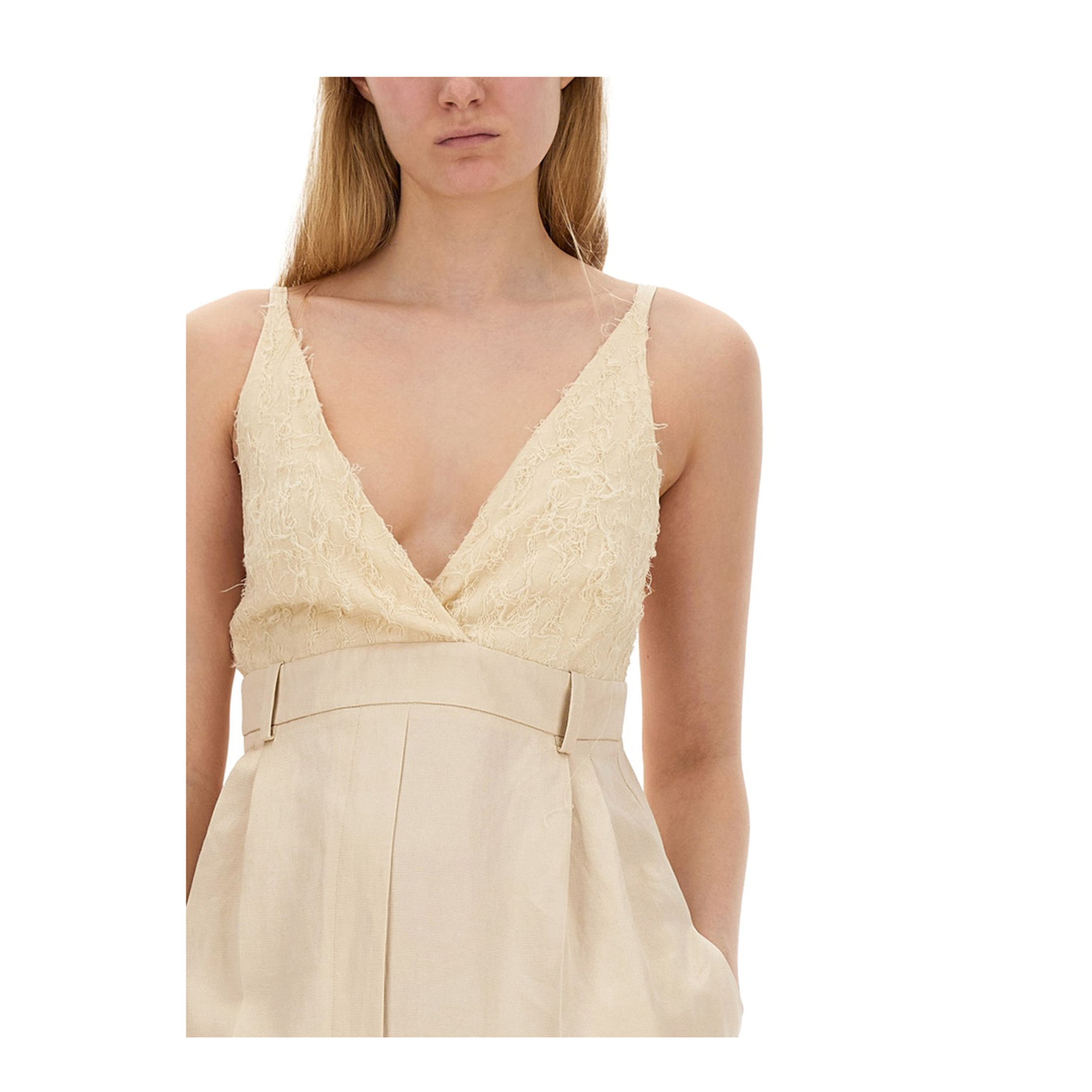 MAYFEYR - Alysi - Malfile Satin Jumpsuit - 104336P4237PAPIR