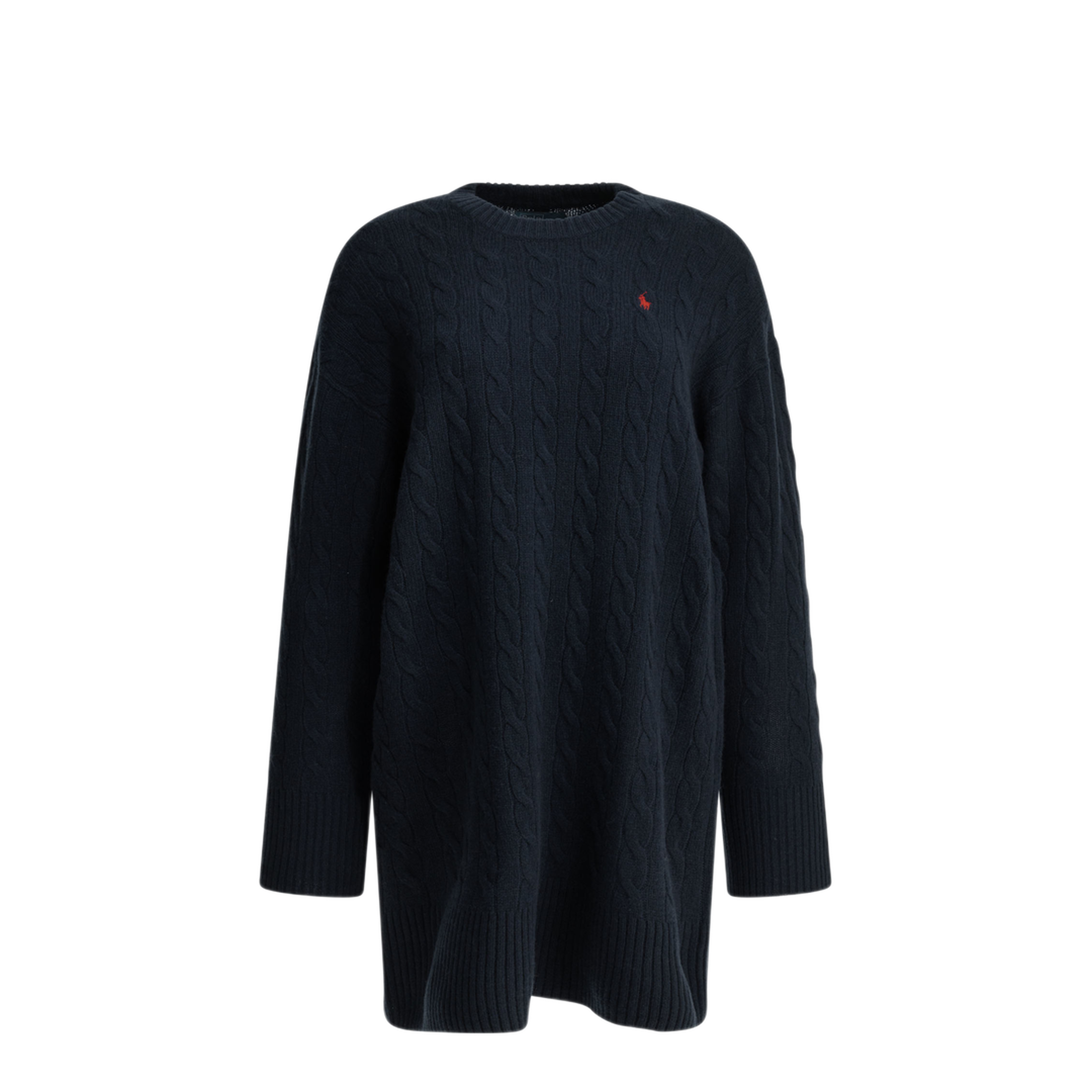 MAYFEYR - Polo Ralph Lauren - Short Knit Dress With Logo - 211B17446001HUNTERNAVY