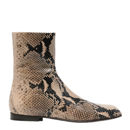 MAYFEYR - Khaite - Colt Snake-Effect Leather Ankle Boots - F1106803