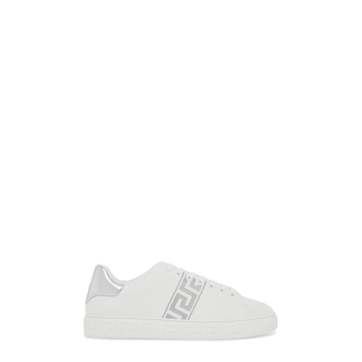 Versace embroidered greek pattern sneakers in