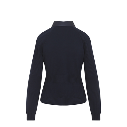 Navy Blue Knit Cardigan
