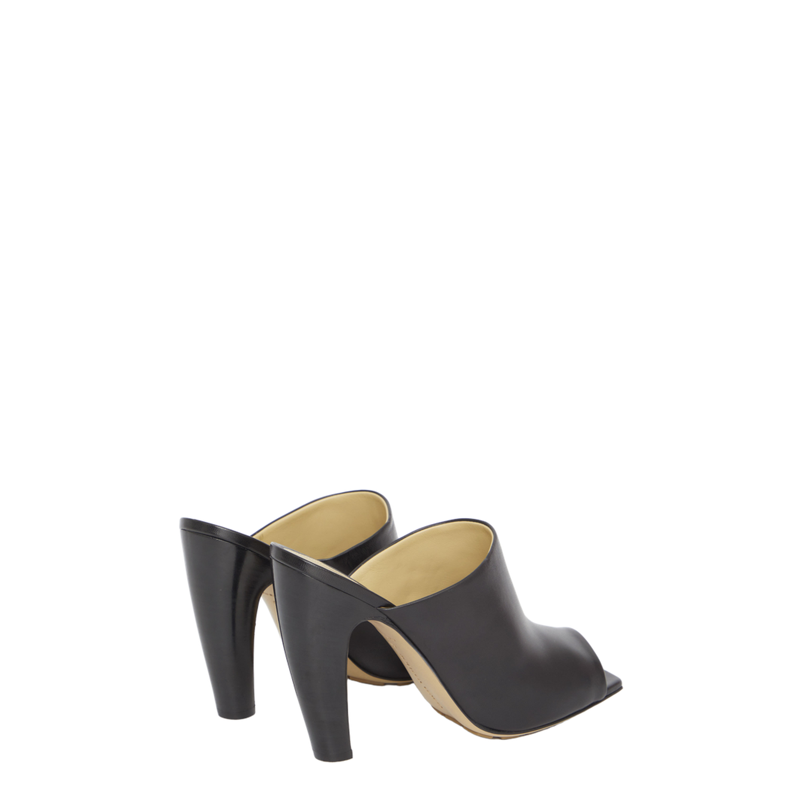 Black Nappa Leather Canalazzo Sandals