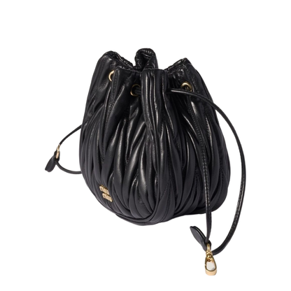Black Nappa Leather Pouch