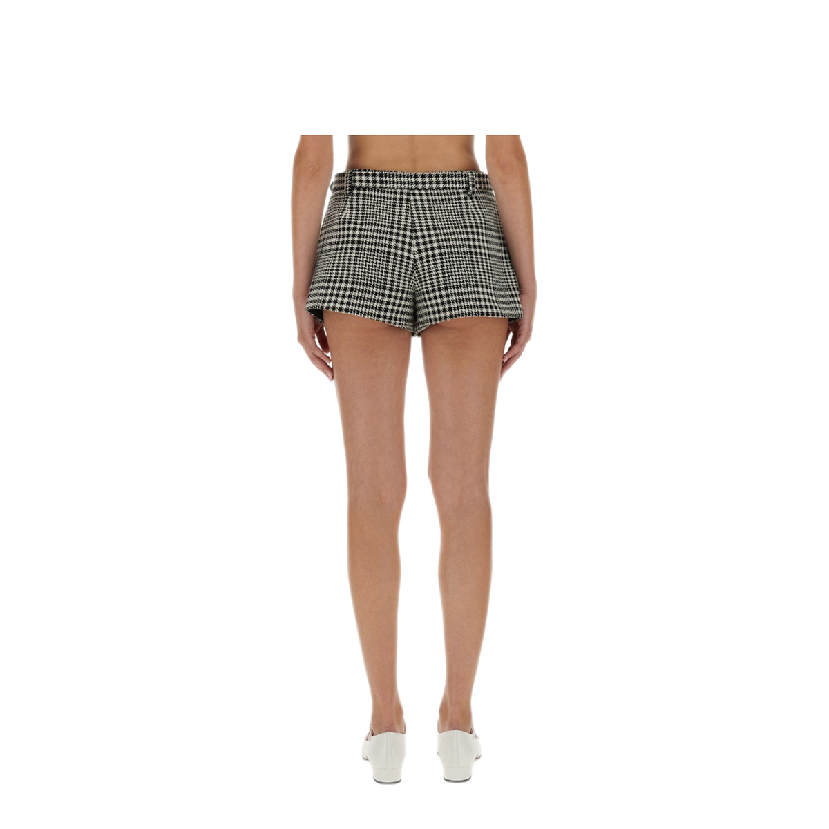 MAYFEYR - Self Portrait - Houndstooth Skirt Pants - PF25111SKBWBLACKANDWHITE