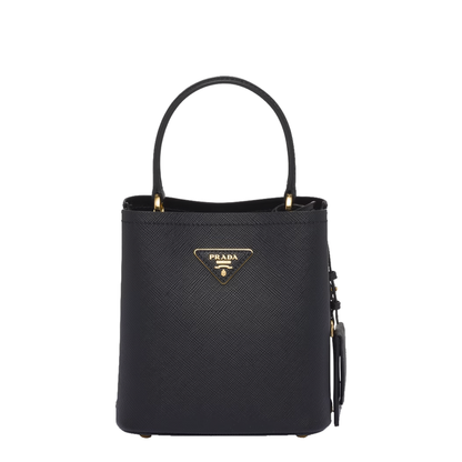 Small Saffiano Leather Panier Bag