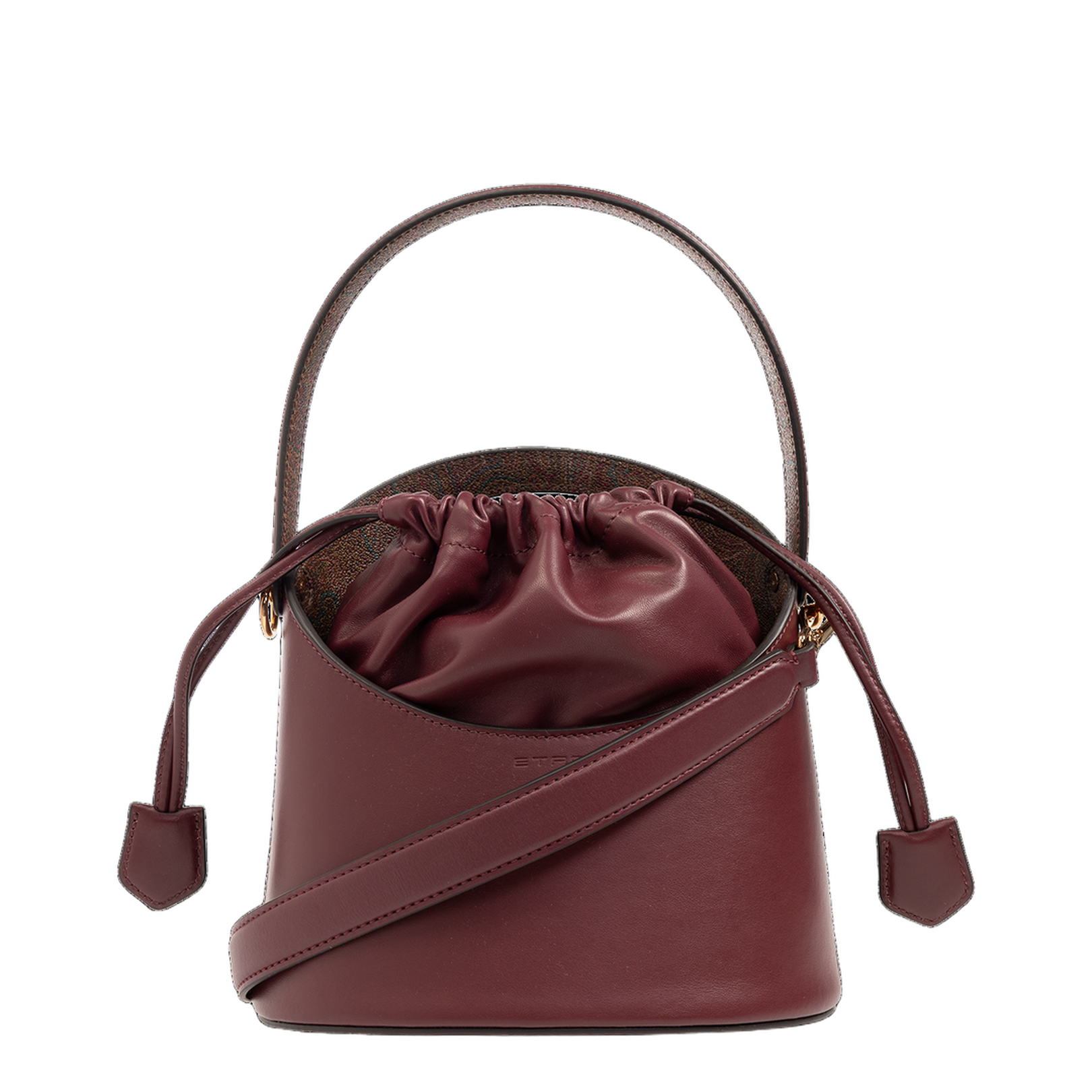 Maroon Secchiello Shoulder Bag