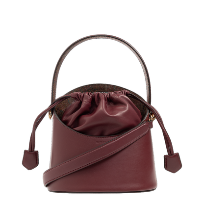 Maroon Secchiello Shoulder Bag