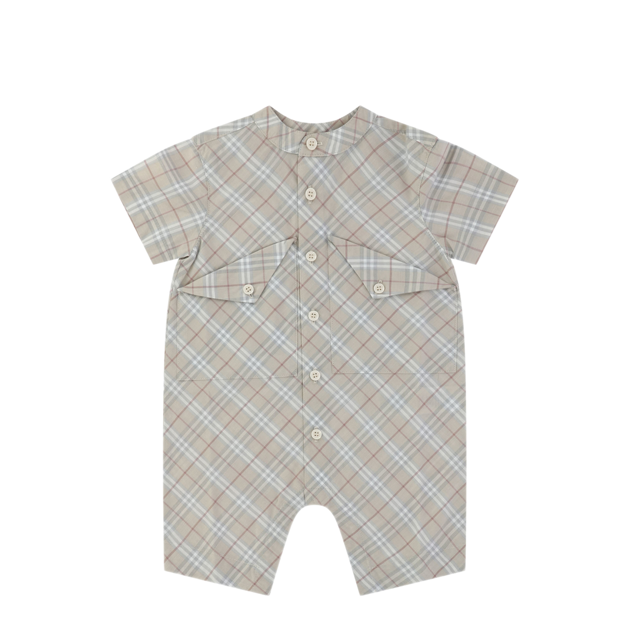 MAYFEYR - Burberry Kids - Check Cotton Playsuit - 8089277