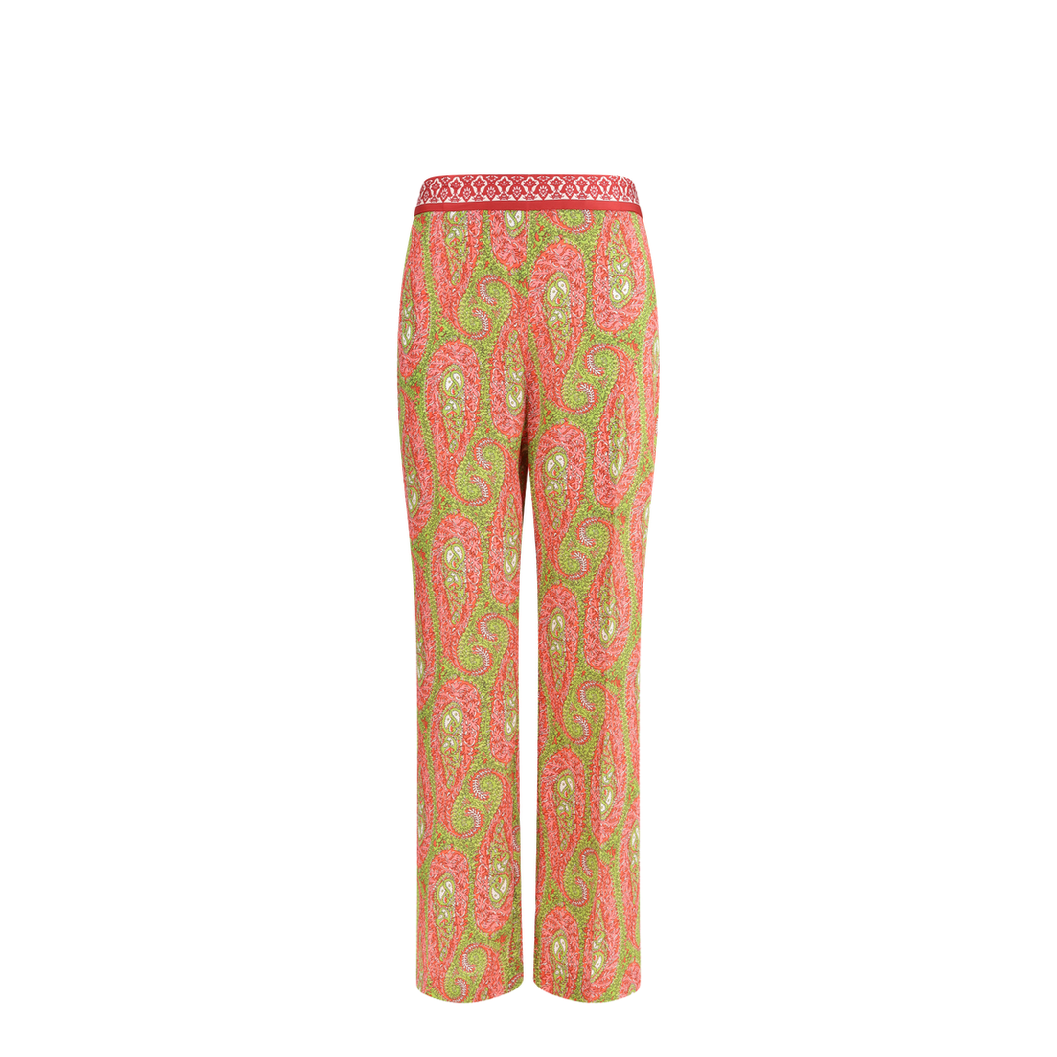 MAYFEYR - Etro - Bootcut Pants With Placed Paisley Foliage Print - WREA006999SPSJ0